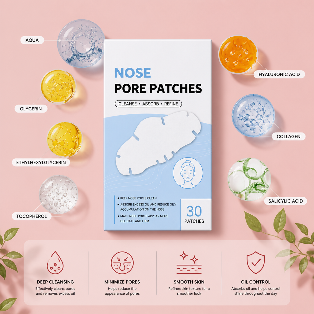 Deep Cleansing Nose Pore Patches – Fresh-Looking Skin & Oil Control