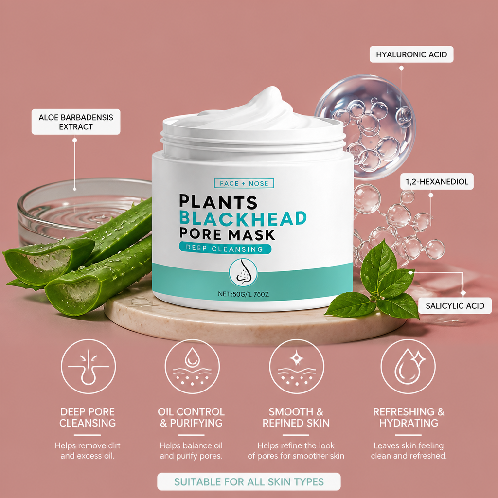 Aloe Blackhead Pore Mask – Deep Cleansing for Smooth, Fresh-Looking Skin