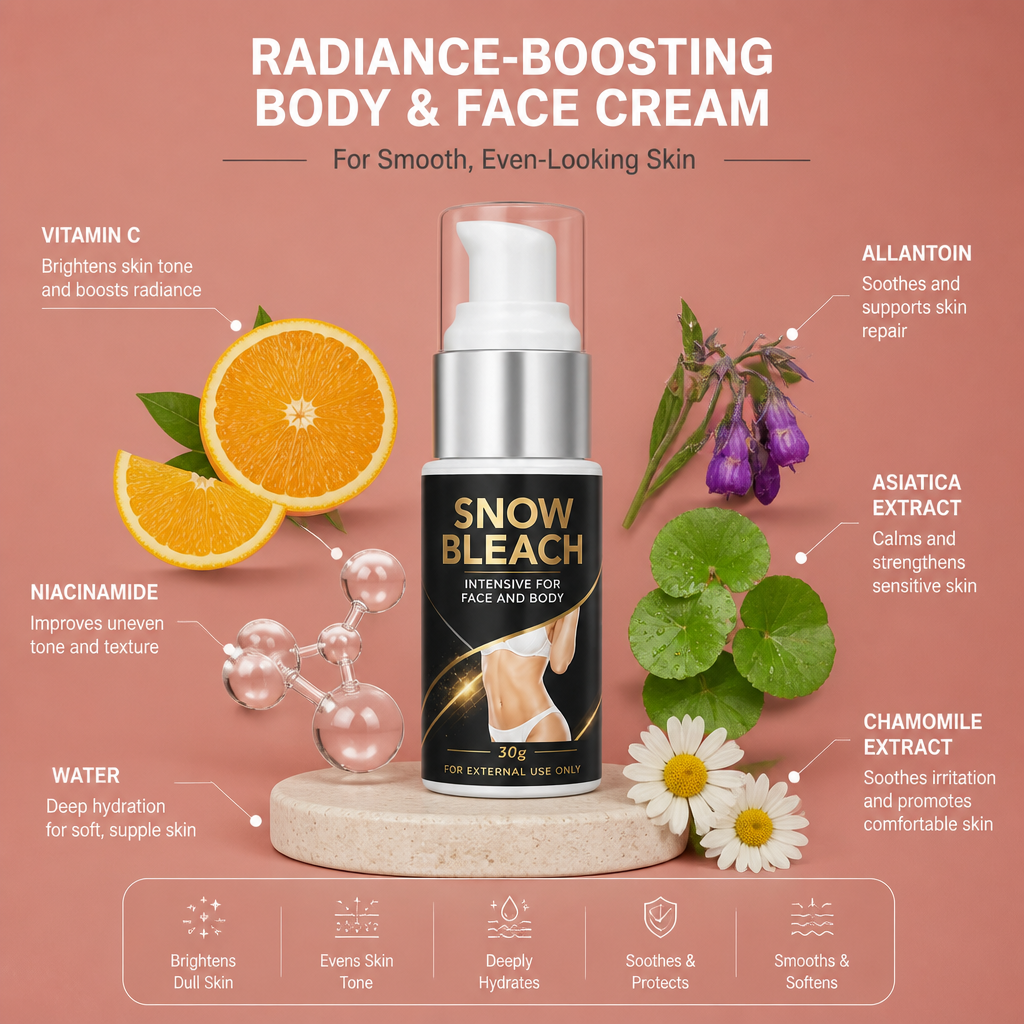Radiance-Boosting Body & Face Cream for Smooth, Even-Looking Skin
