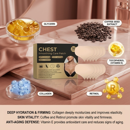 Smoothing Chest Care Patch with Collagen & Retinol Hydration