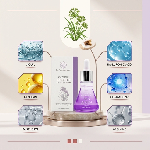 Cyperus Rotundus Skin Serum for Smooth-Looking Skin Care