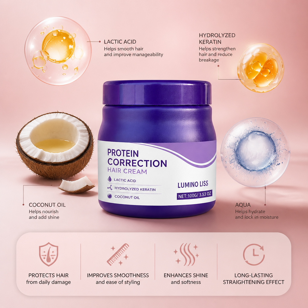 Keratin Hair Straightening Cream – Smooth-Looking Hair Care Formula