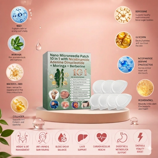 Nourishing Microneedle Body Patches for Daily Wellness Support