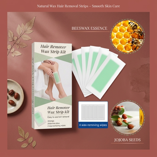 Natural Wax Hair Removal Strips – Smooth Skin Care for Easy Hair Removal