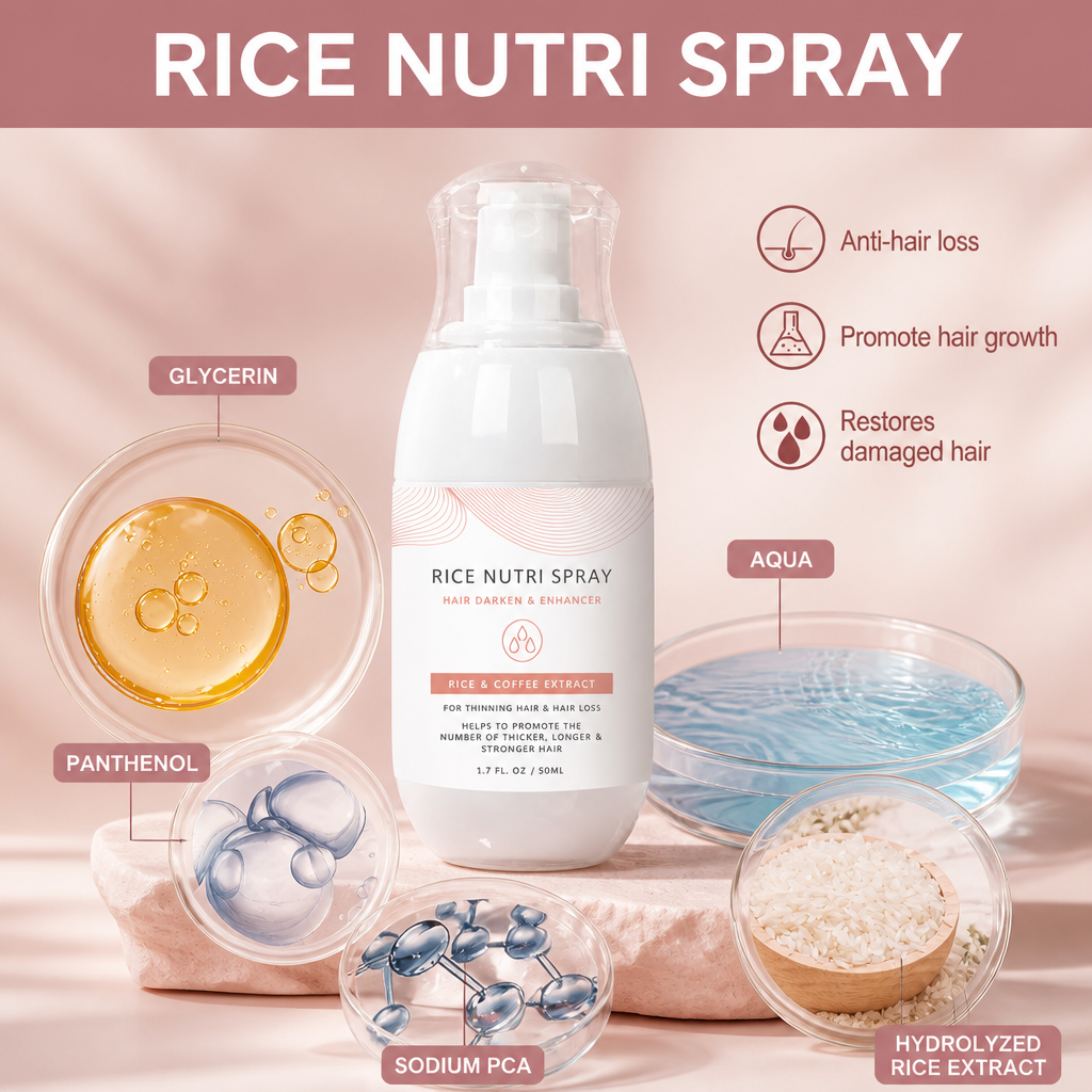 Rice Extract Scalp Nourishing Spray For Healthier Looking Hair