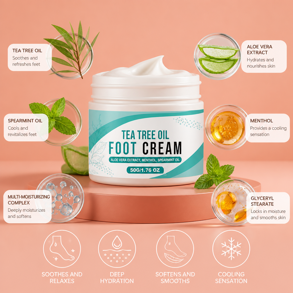 Cooling Foot Care Cream – Deep Hydration for Soft, Refreshed Feet