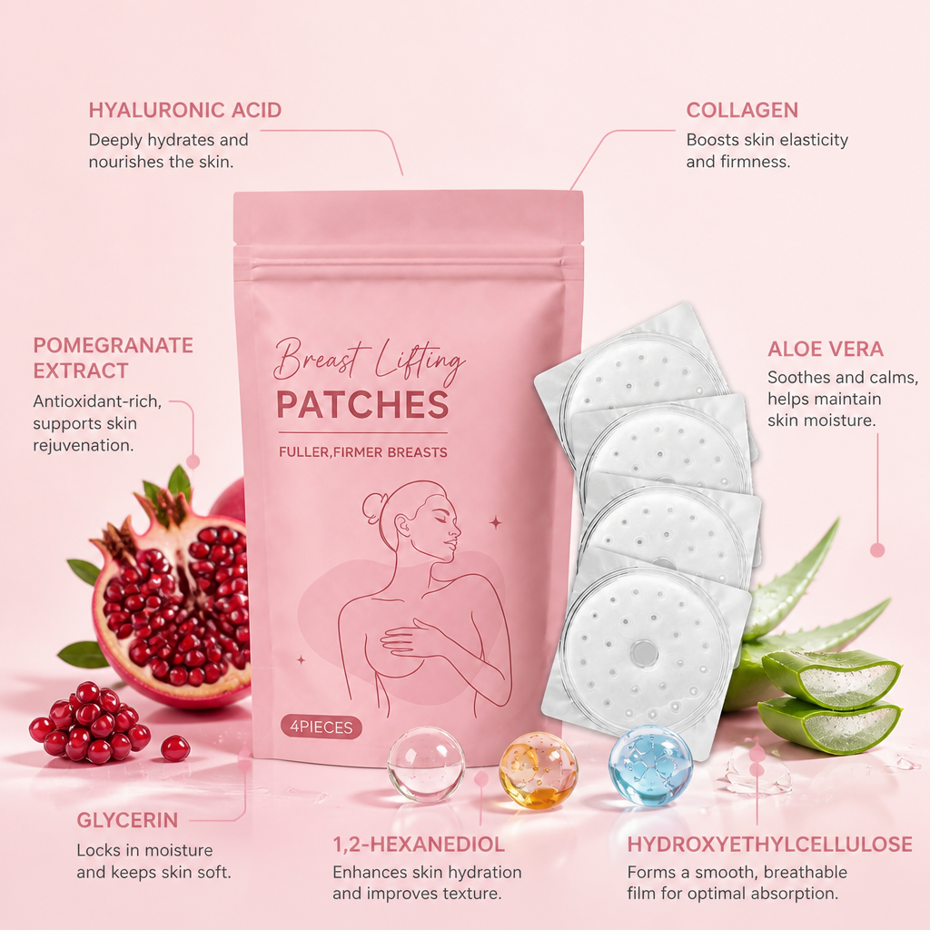 Collagen & Hyaluronic Chest Care Patches for Firmer, Hydrated Skin