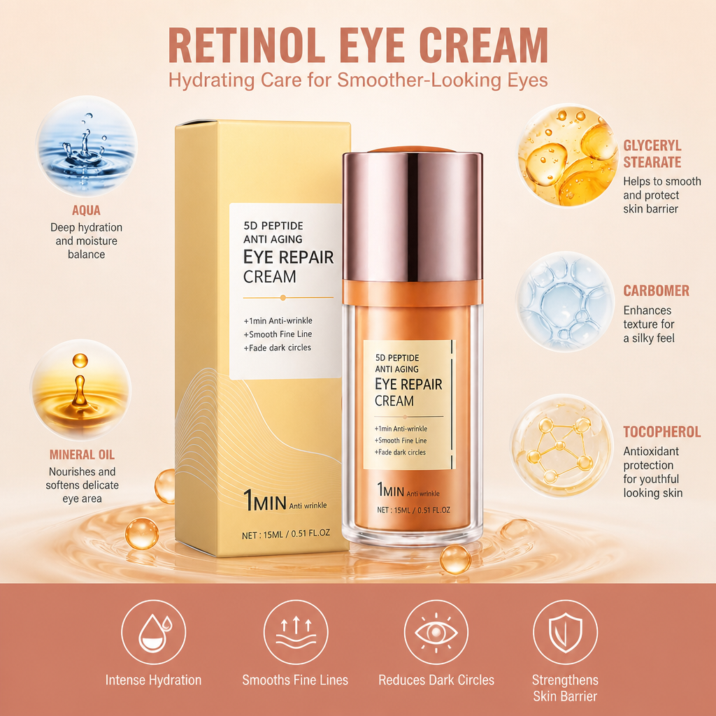 Retinol Eye Cream – Hydrating Care for Smoother-Looking Eyes