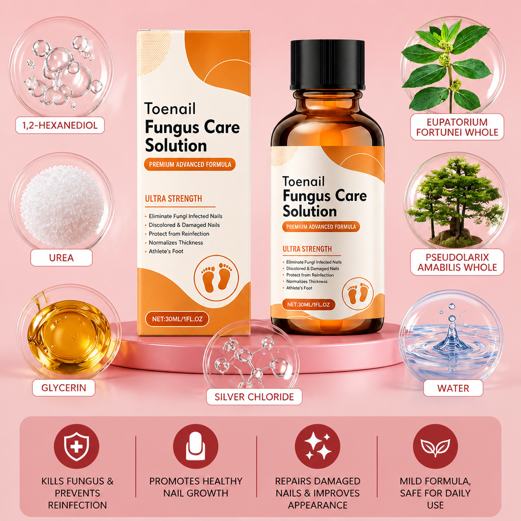 Nail Care Solution – Nourishing Formula for Healthy-Looking Toenails