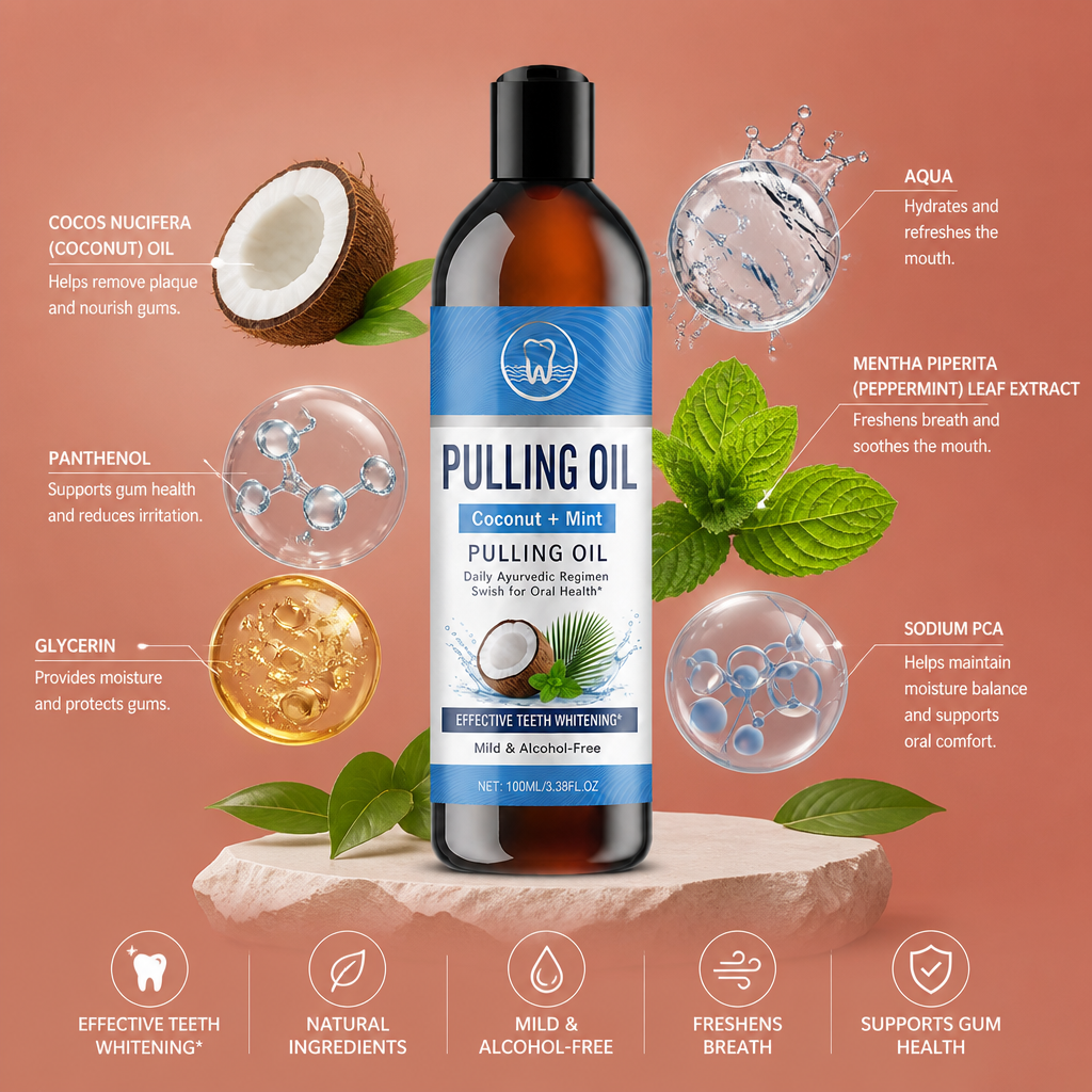 Whitening Mouth Wash – Fresh Breath & Brightening Oral Care Formula