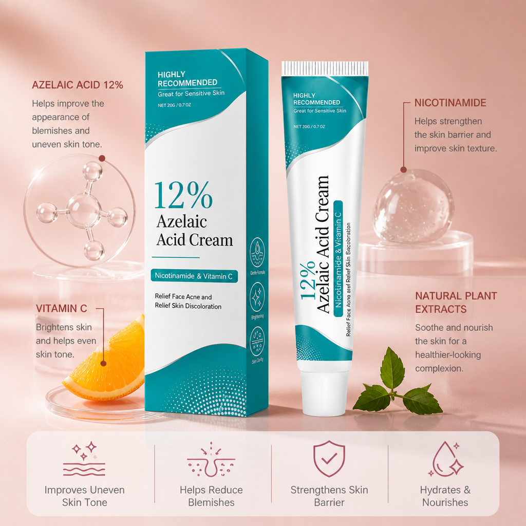 Azelaic Acid Cream – Lightweight Hydrating Formula for Smooth-Looking Skin