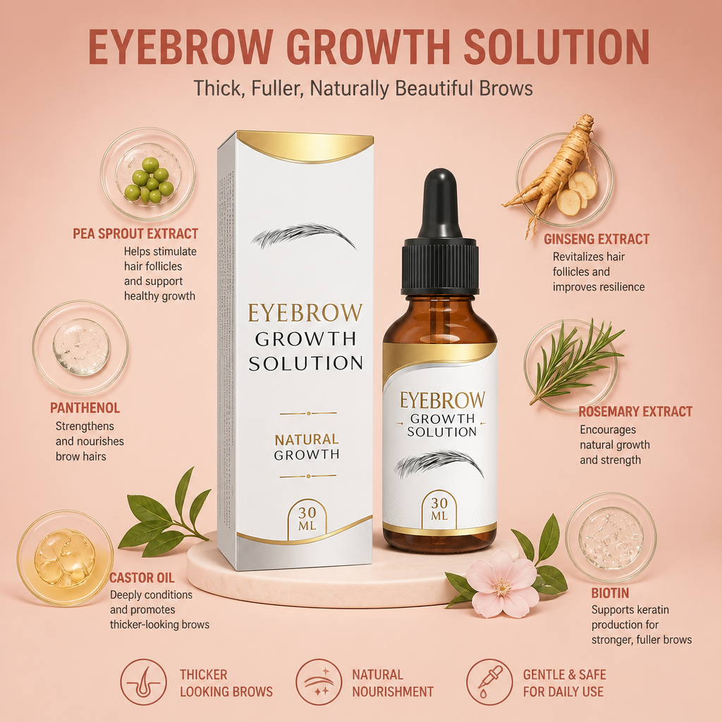 Eyebrow Growth Serum for Fuller, Thicker-Looking Brows