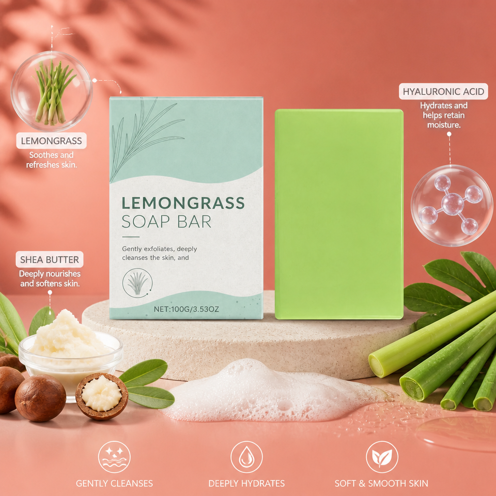 Hyaluronic Acid & Shea Butter Cleansing Bar – Soft, Hydrated Skin