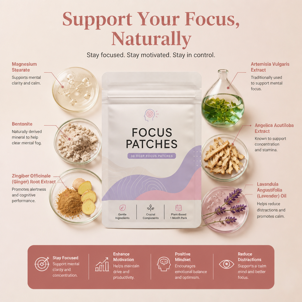 Focus Support Patches – Botanical Formula for Daily Clarity