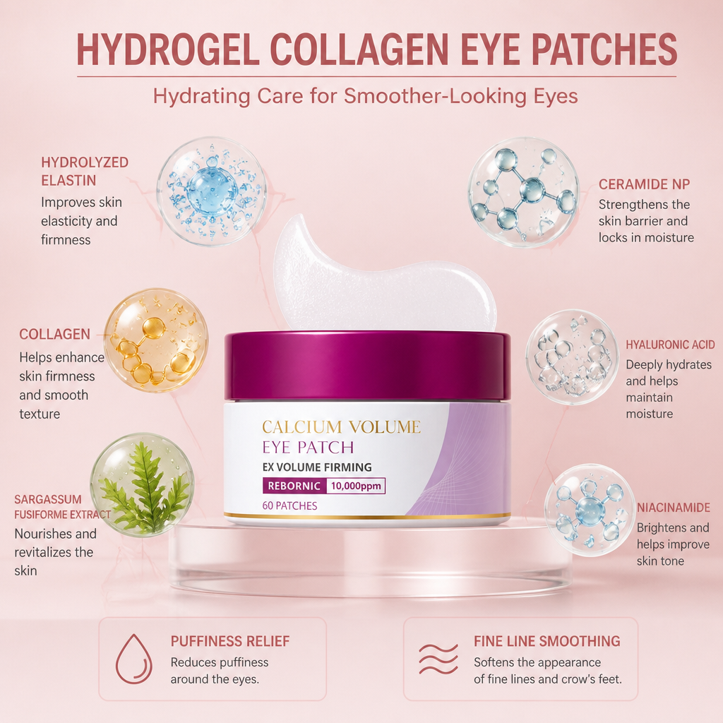Hydrogel Collagen Eye Patches – Hydrating Care for Smoother-Looking Eyes