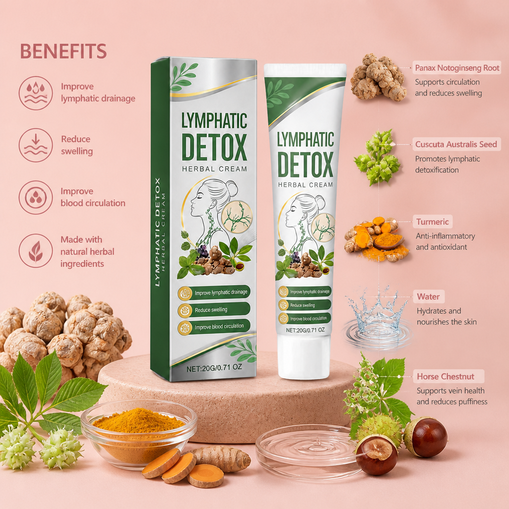 Lymphatic Herbal Body Cream – Botanical Formula for Smooth, Nourished Skin