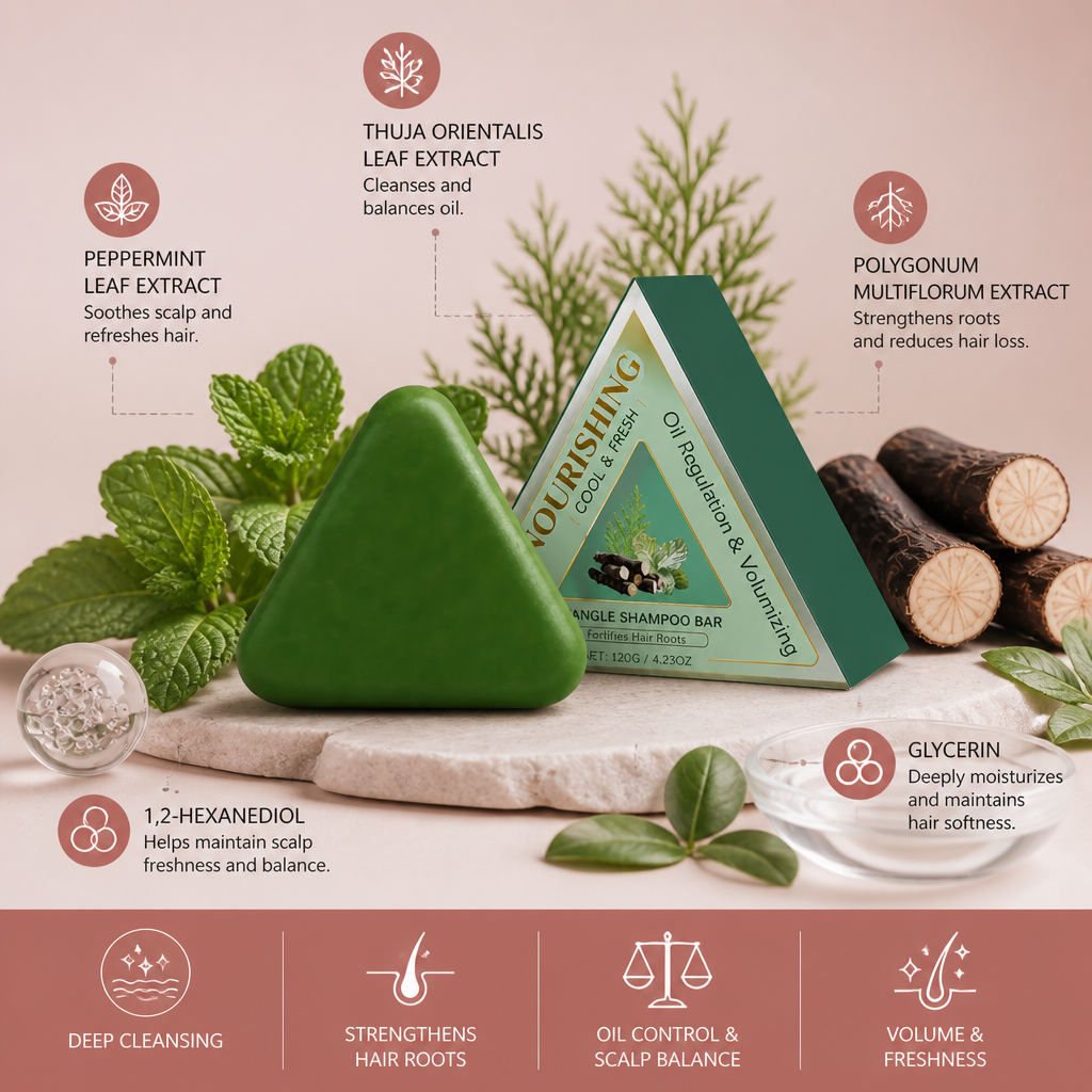 Refreshing Botanical Shampoo Bar for Clean, Balanced Hair Care