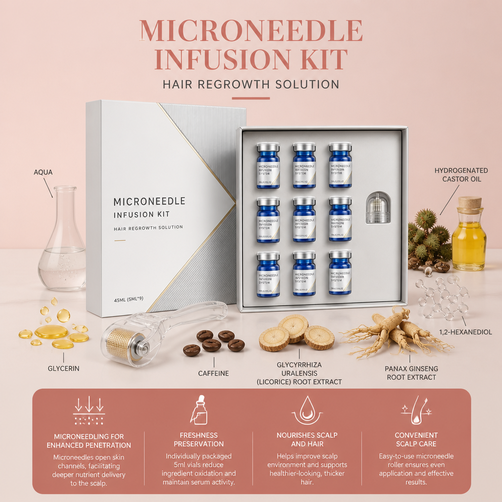 Microneedle Scalp Serum Kit for Nourishing Hair Care