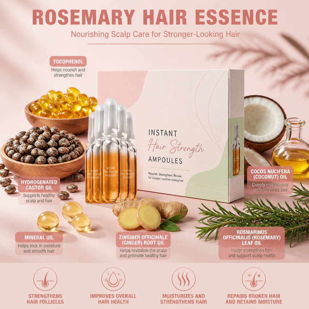 Rosemary Hair Essence – Nourishing Scalp Care for Stronger-Looking Hair