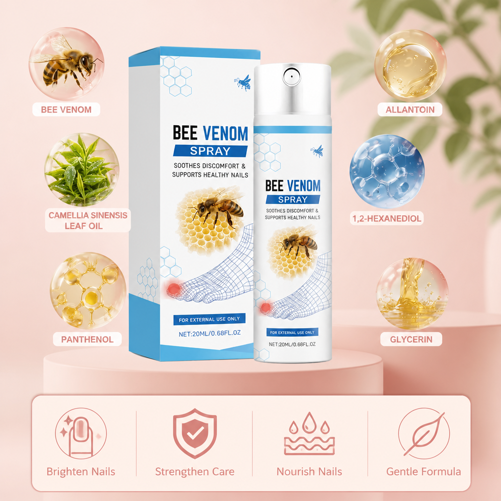 Bee Venom Nail Care Spray – Nourishing Formula For Healthy-Looking Nails