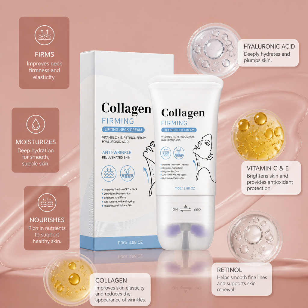 Retinol & Hyaluronic Acid Neck Cream – Firming Moisture for Smooth Skin