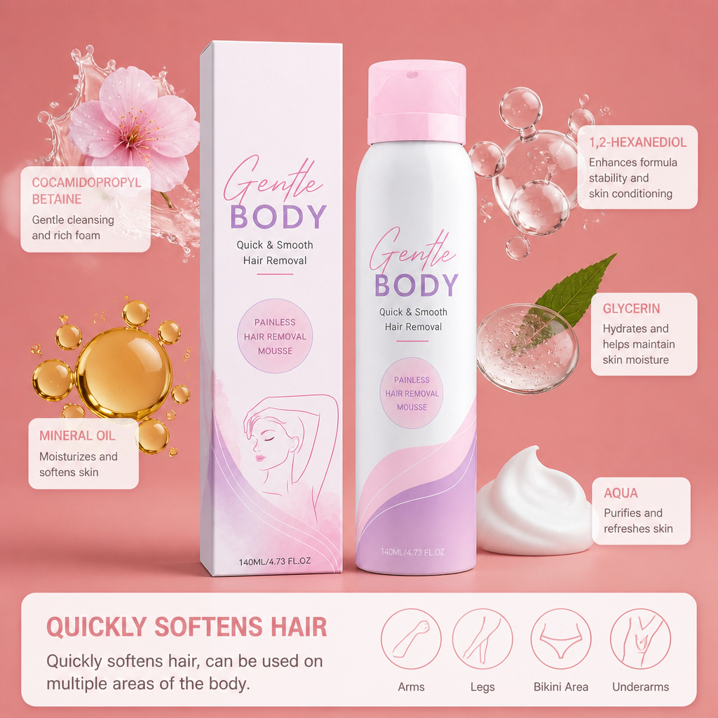 Gentle Hair Removal Mousse – Smooth Skin Care Formula