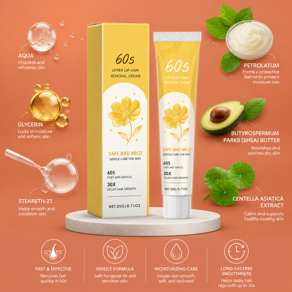 Smooth Skin Hair Removal Cream – Moisturizing Gentle Formula