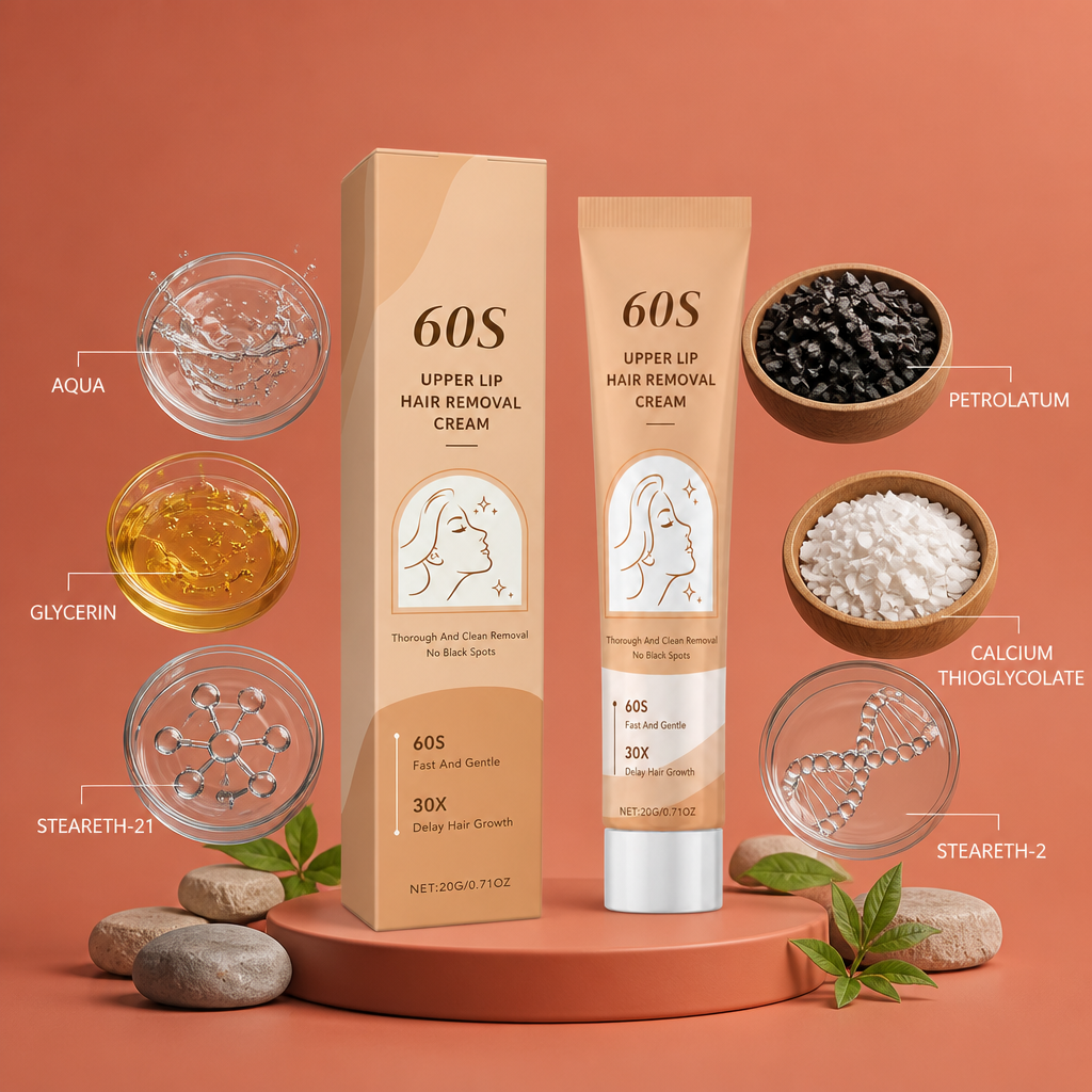 Upper Lip Hair Removal Cream – Gentle Moisturizing Care Formula