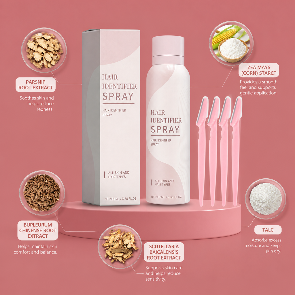 Gentle Hair Identifier Spray – Pre-Hair Removal Skin Preparation Formula