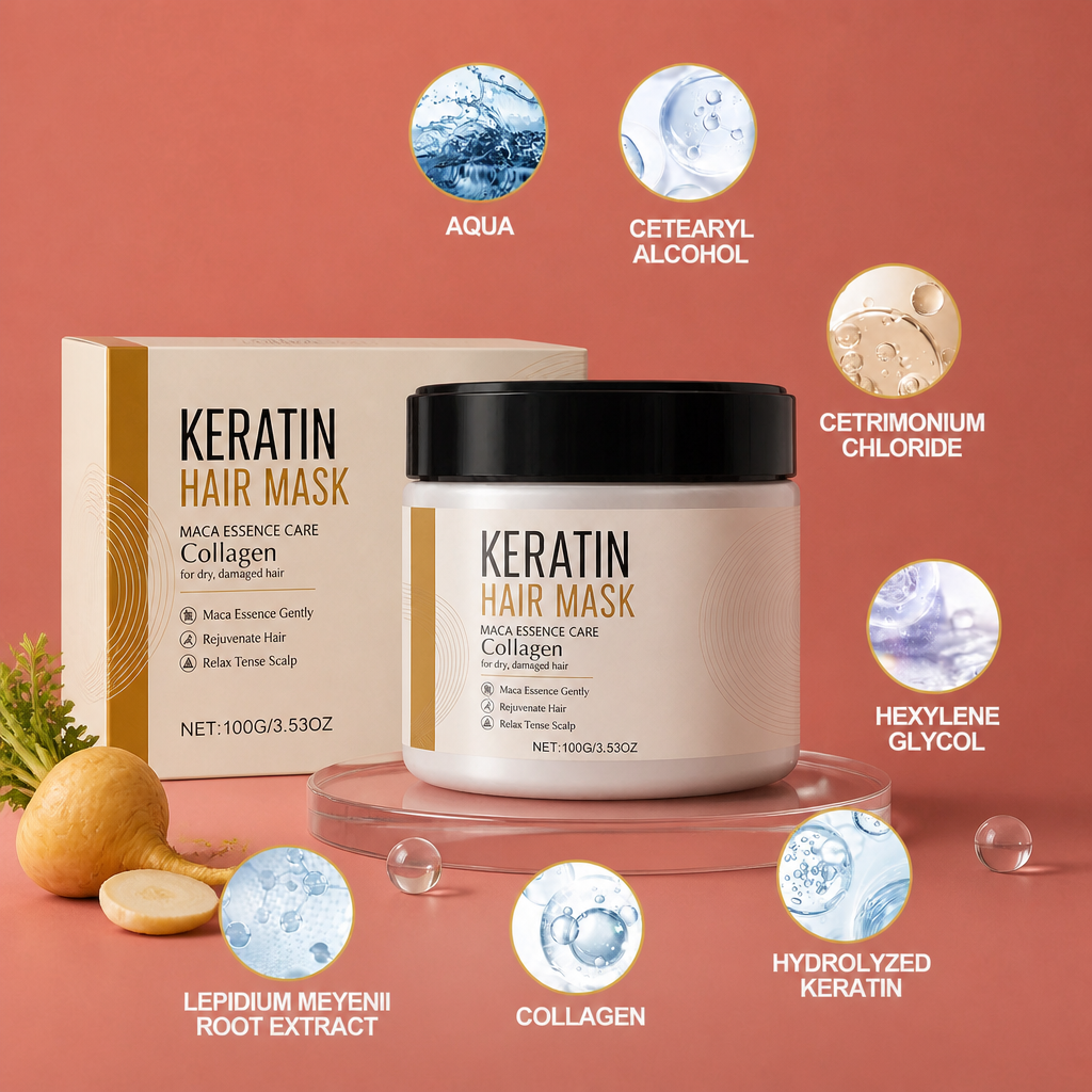 Keratin Hair Mask – Deep Conditioning Formula For Smooth, Glossy Hair