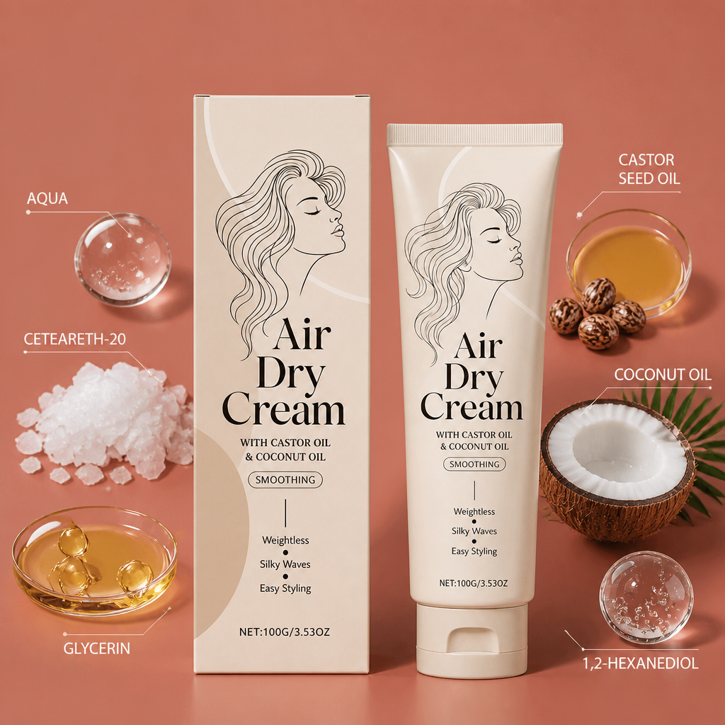 Air Dry Hair Cream – Lightweight Nourishing Styling For Soft Waves
