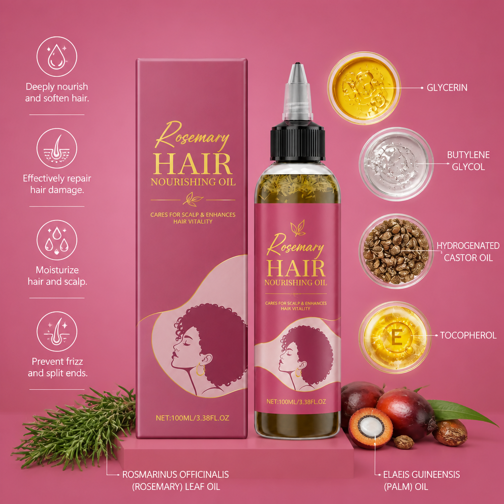 Rosemary Hair Nourishing Oil For Smooth, Hydrated Hair