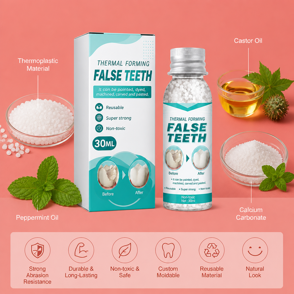 Temporary Tooth Repair Beads – Moldable Cosmetic Tooth Replacement