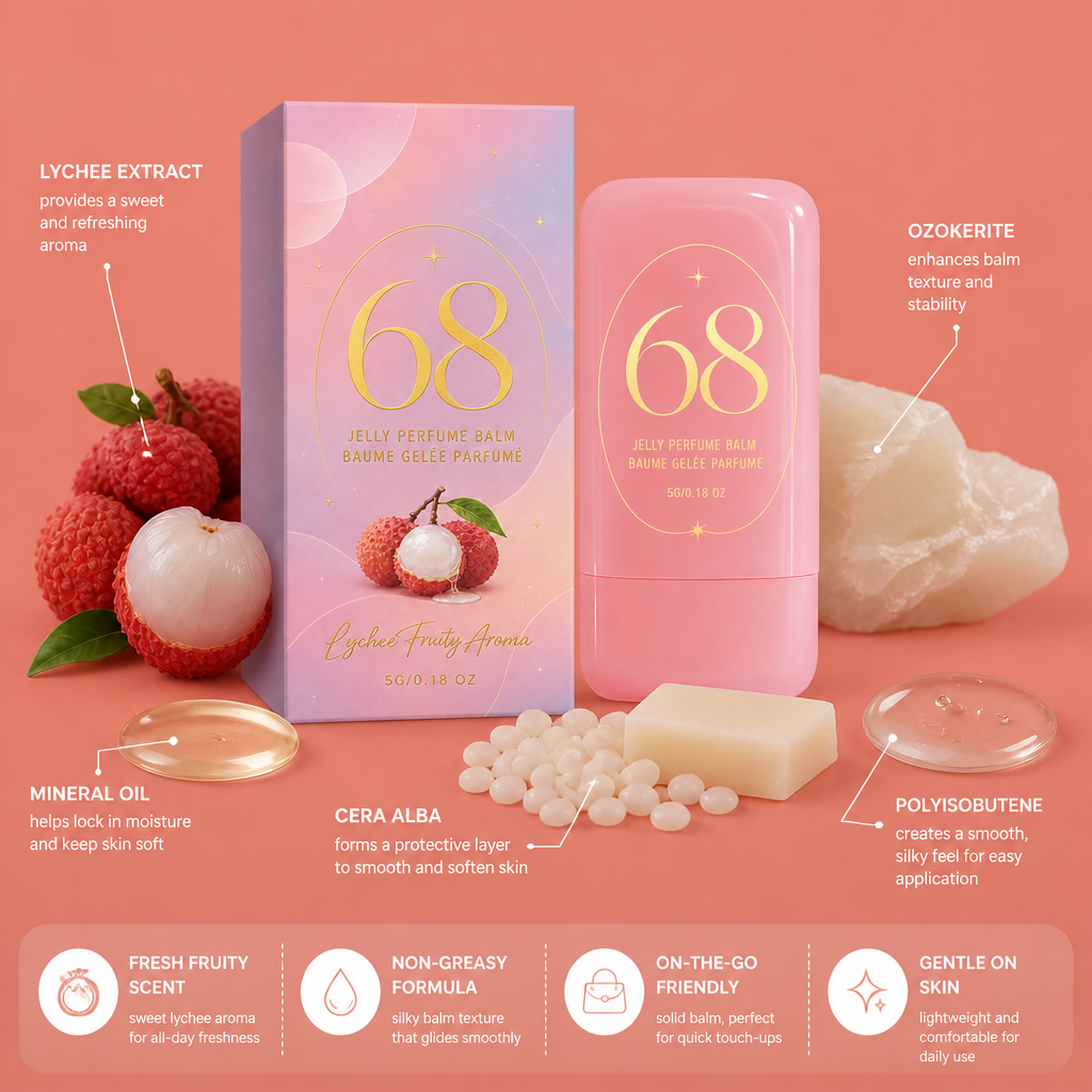 Lychee Solid Perfume Balm – Fresh Fruity Scent for On-the-Go Touch-Ups