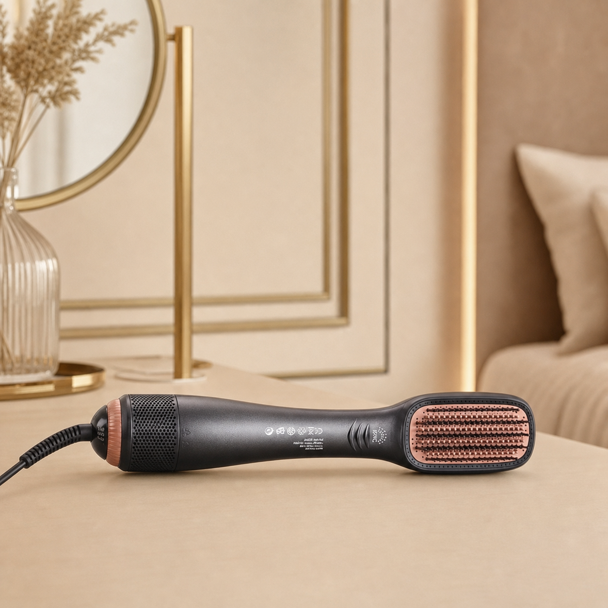 One-Step Hair Dryer & Styling Brush for Salon-Quality Smooth & Straight Hair
