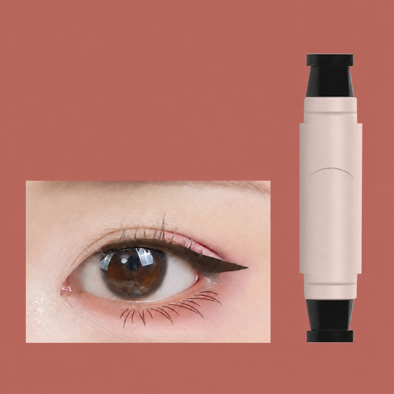 Waterproof Double-Ended Winged Eyeliner Stamp for Perfect Symmetry