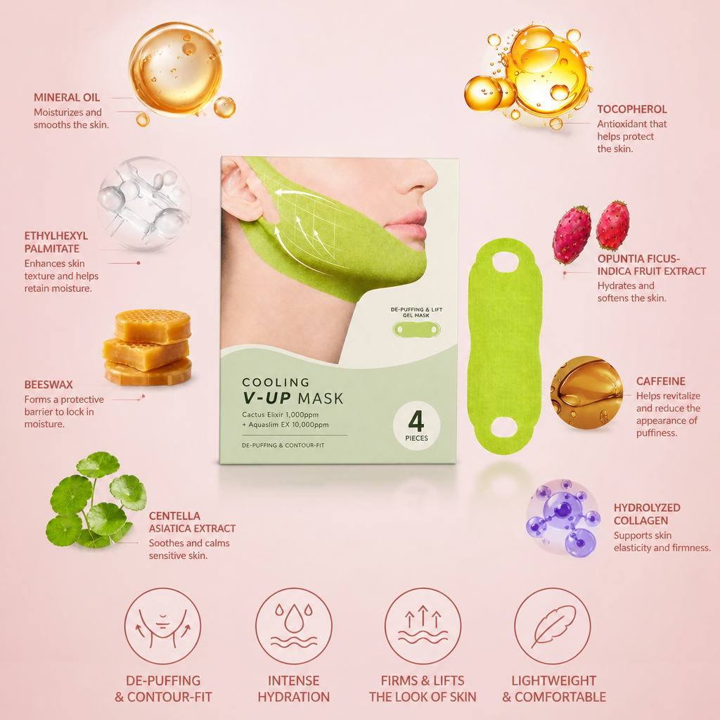 Cooling V-Line Face Mask – Hydrating Care for a Firmer-Looking Jawline