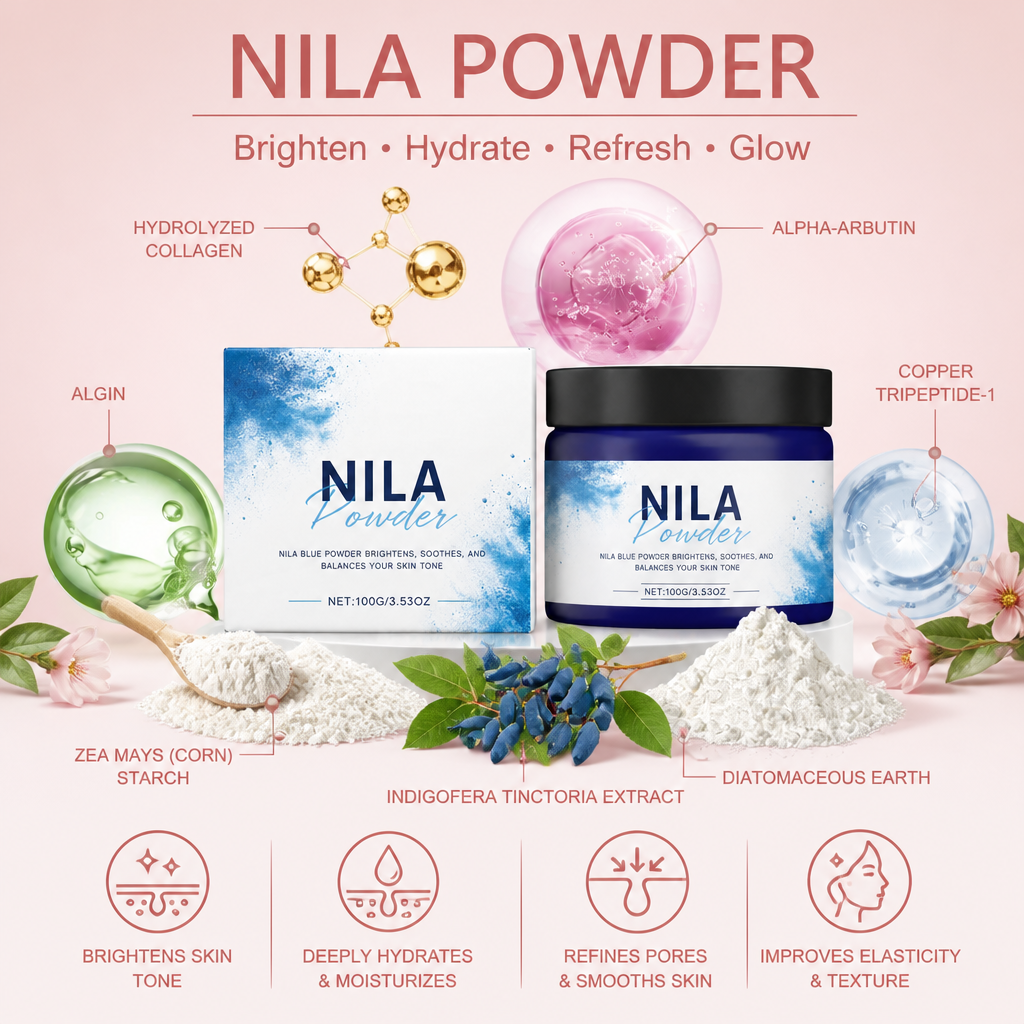 Nila Powder Face Mask – Brightening Hydration for Smooth, Radiant Skin