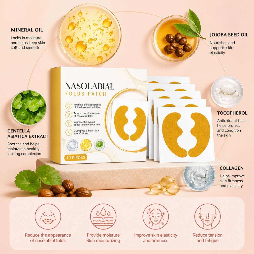 Collagen Nasolabial Patches – Hydrating Care for a Smoother-Looking Smile Line