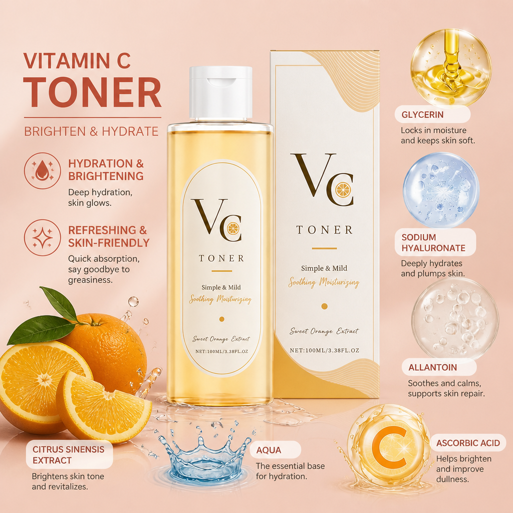 Vitamin C Hydrating Face Toner – Brightening Moisture for Radiant Skin