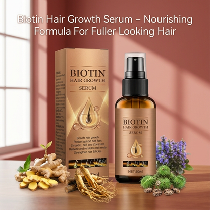 Biotin Hair Growth Serum – Nourishing Formula For Fuller Looking Hair