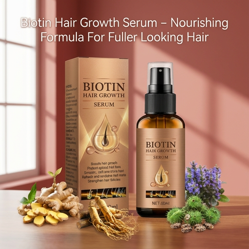Biotin Hair Growth Serum – Nourishing Formula For Fuller Looking Hair