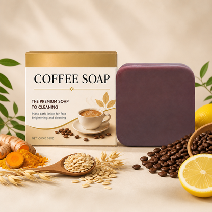 Coffee Cleansing Bar for Smooth, Fresh & Radiant-Looking Skin