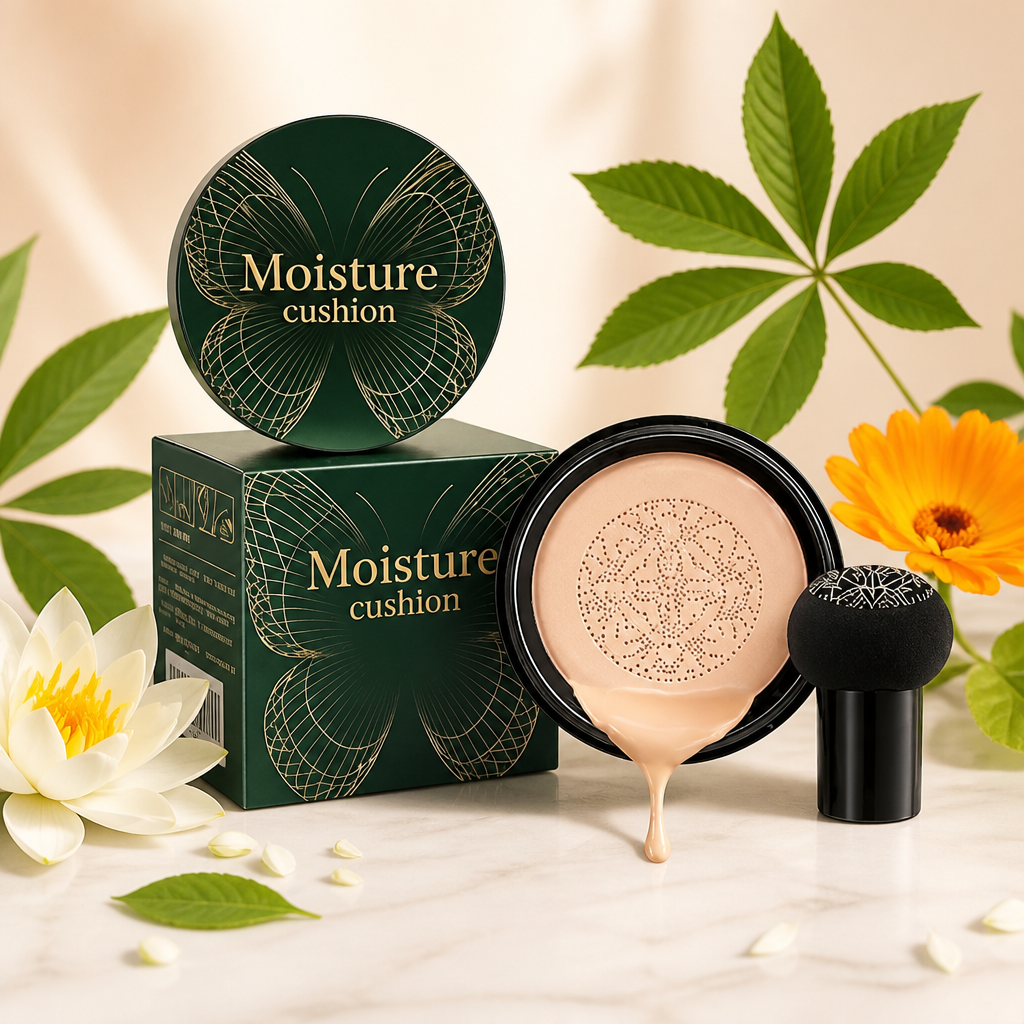 Bionic Cushion Foundation – Lightweight Full Coverage Natural Finish