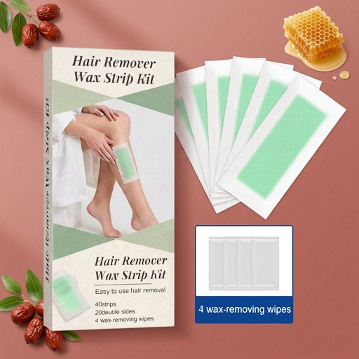 Natural Wax Hair Removal Strips – Smooth Skin Care for Easy Hair Removal