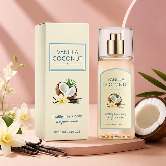 Vanilla Coconut Hair & Body Fragrance Mist – Long-Lasting Scent With Moisture Care
