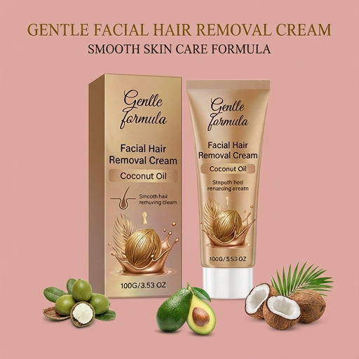 Gentle Facial Hair Removal Cream – Smooth Skin Care Formula