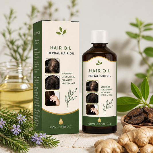 Rosemary & Herbal Hair Oil – Nourishing Scalp Care For Fuller-Looking Hair