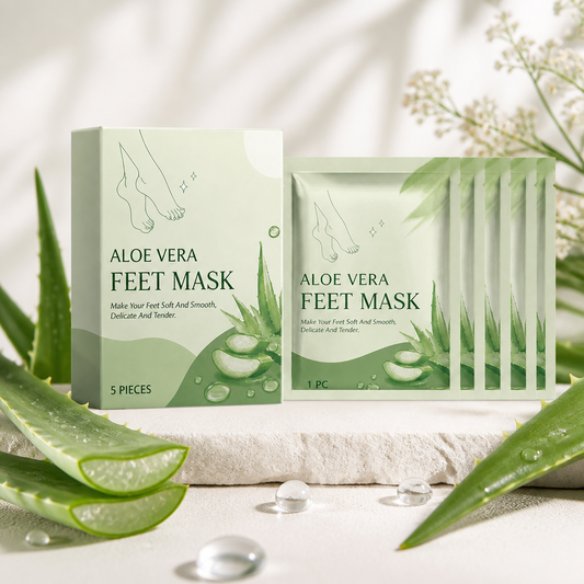 Aloe Vera Moisturizing Foot Peel Mask for Soft, Smooth Feet