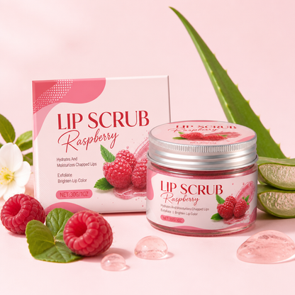Strawberry Lip Scrub & Balm Duo – Smooth, Soft & Hydrated Lips